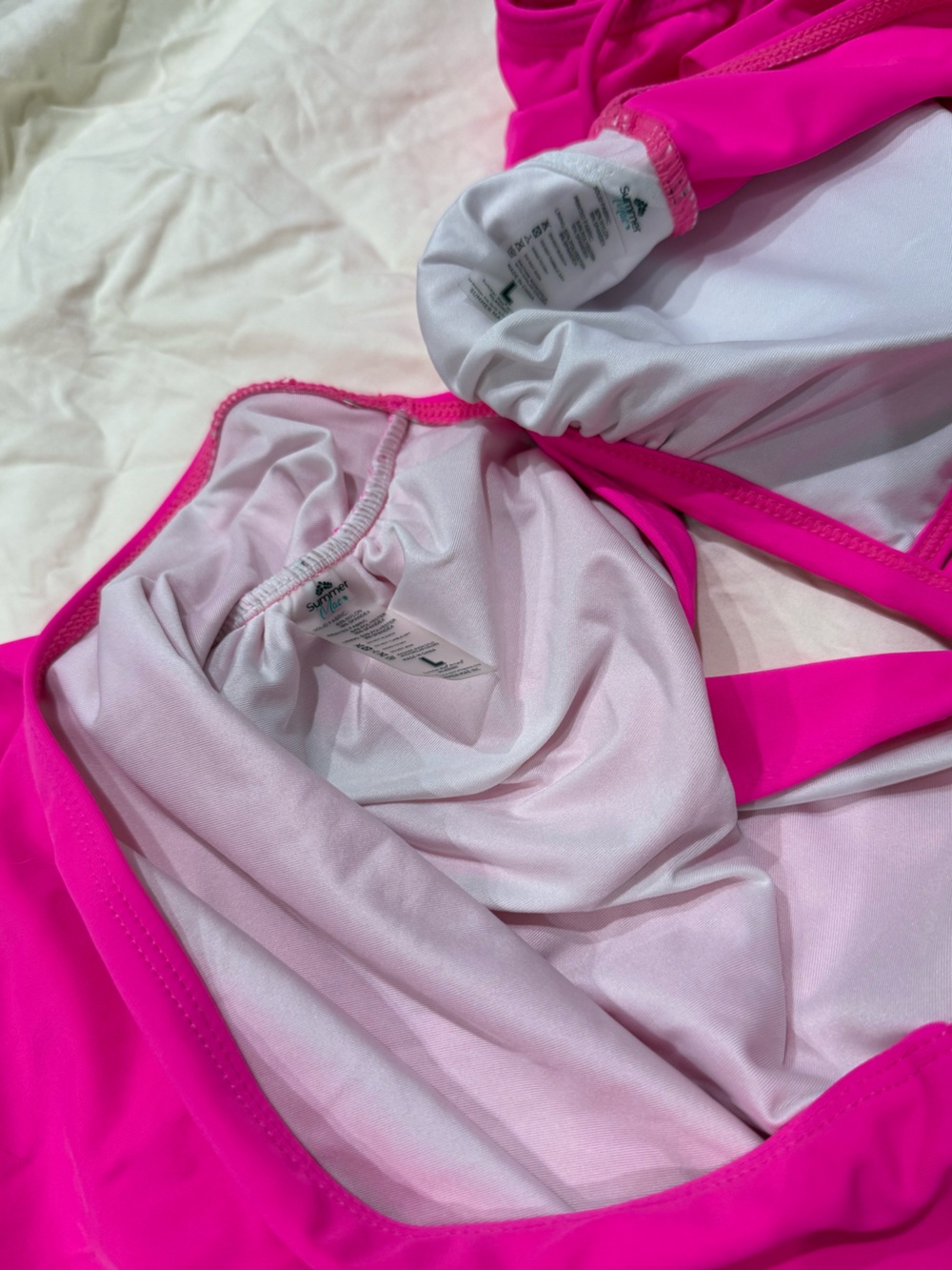 NWOT Summer Mae Maternity High Waist Swimsuit Two Piece Ruffle Bikini - Picture 4 of 5